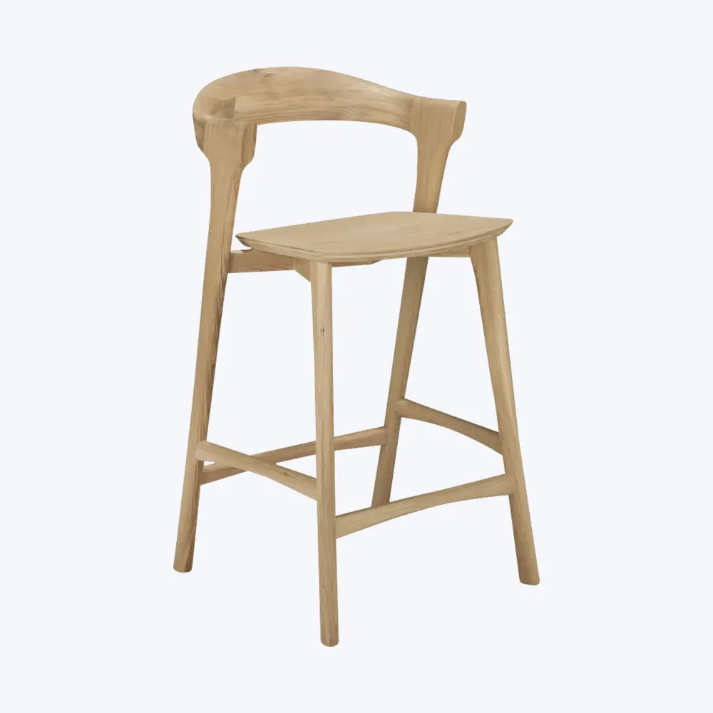 Rustic Wood Bok Bar | Counter Stool
