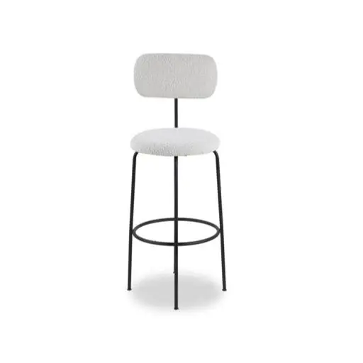 Seclus Bar Stool - Boucle Sand | Bar Height Counter