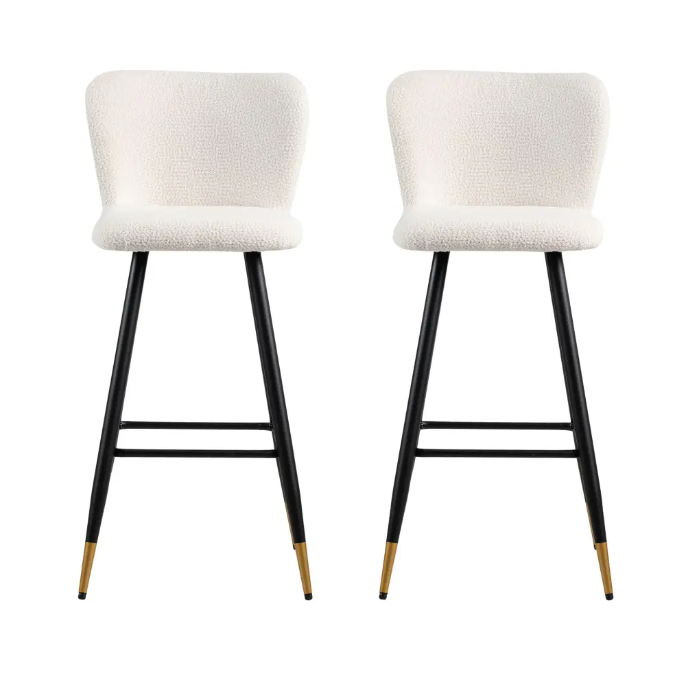 Today's Style Barstool, Tipped Ends, Suitable Various Decoration Styles - White