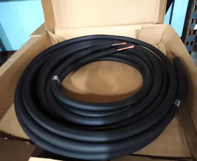 1/4 X 5/8 X 1/2" X 20' Travel Split Plain End Line Set