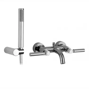 Wall-mounted bath faucet hand shower