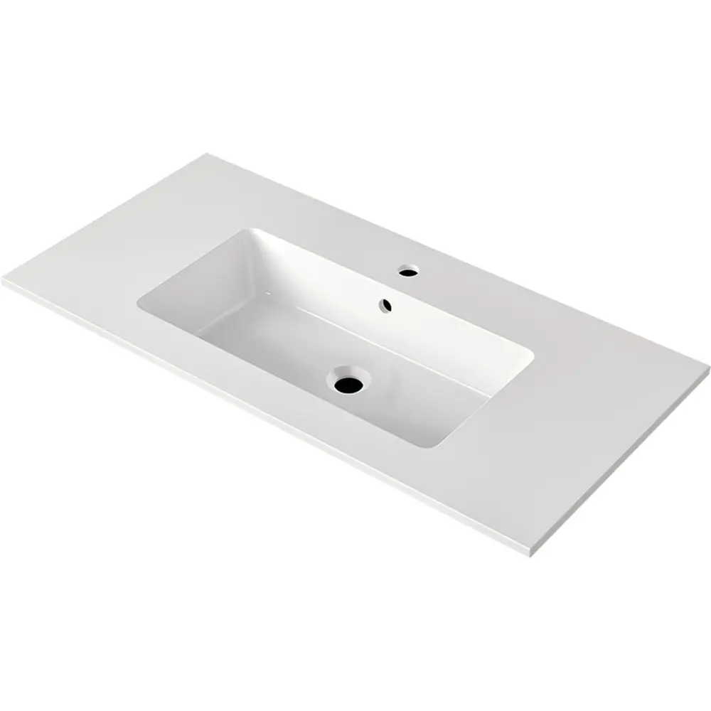 NICOS INTERNATIONAL: Furniture washbasin MAX 1010, Mineral Composite Snow 87750 101 cm