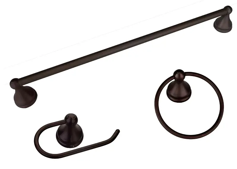 Boston Harbor 5003ORB Venetian Bath Hardware Place, Steel/Stainless Steel/Zinc, Oil Rubbed Bronze, 3-Piece