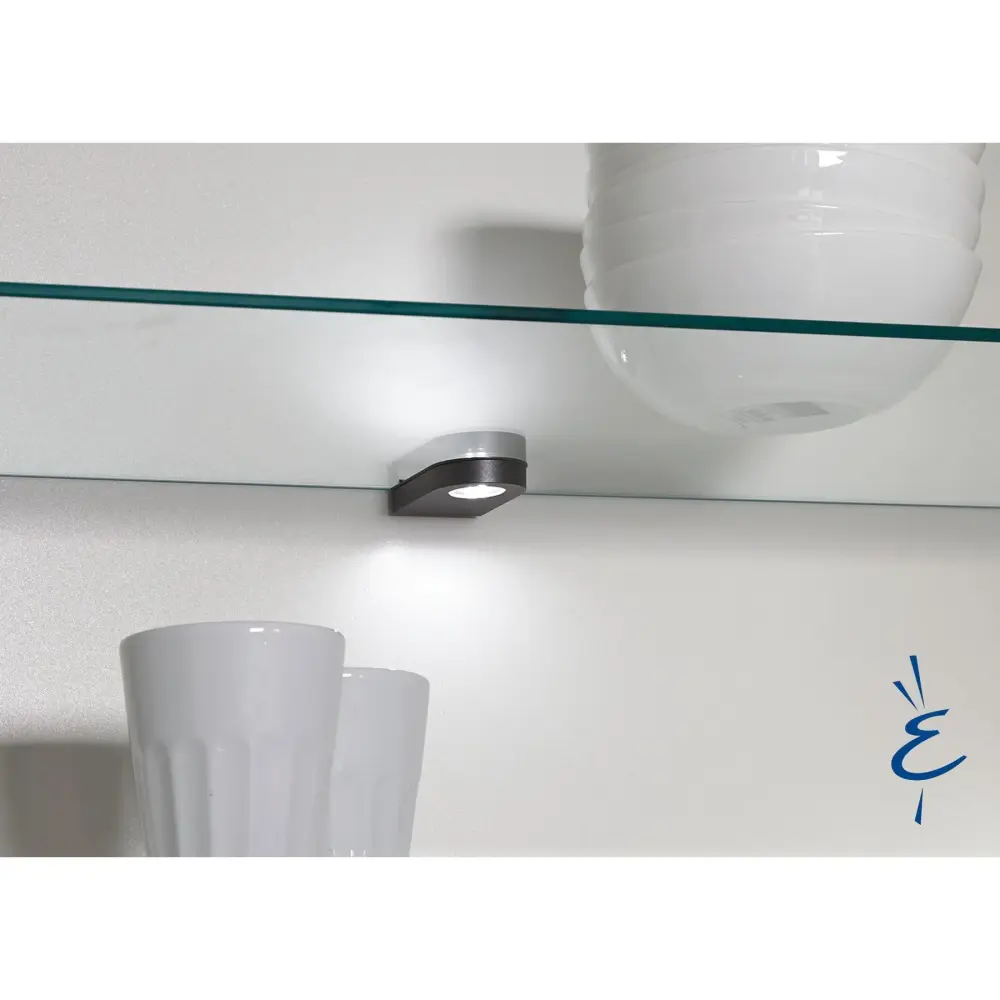 nobilia LED glass shelf lighting adjust Point GBLP-SET2