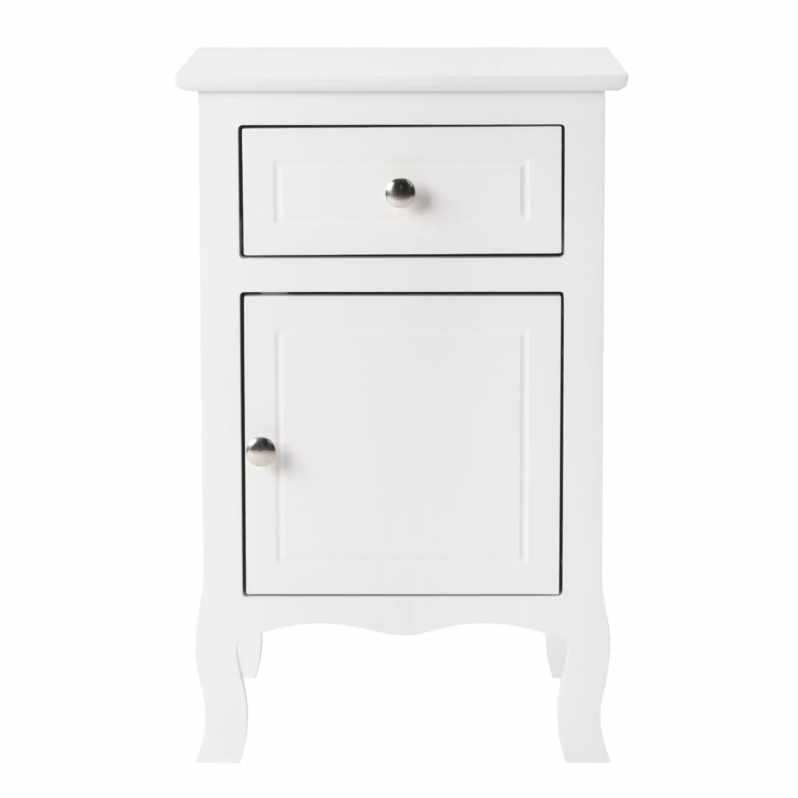 Winado Night Stand Bathroom Floor Accent End Table Drawer Bedroom White FCH