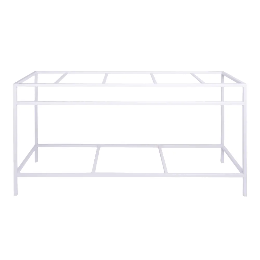 Water-Resistant Frame Bathroom Furniture White Reinforced - Jules - 150 cm