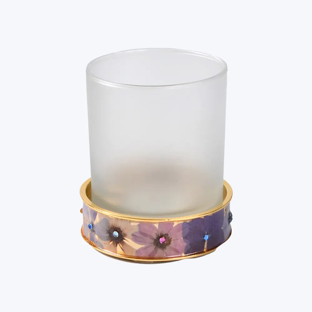 Fleur Round Tumbler Gilded