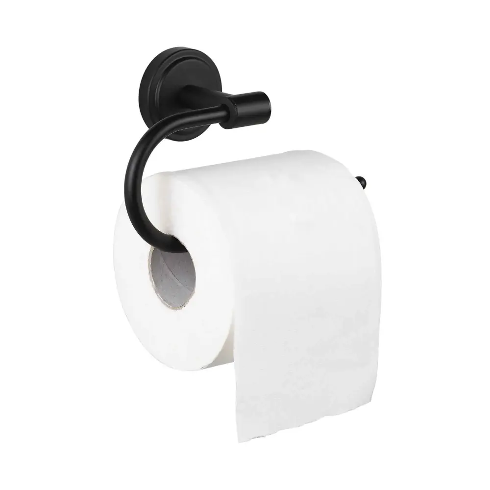 Wall-Mounted Toilet Paper Holder, Matte Charcoal