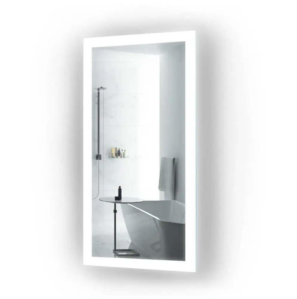 Hotel-Grade Luxury Krugg Bijou 15″ x 30″ LED Bathroom Mirror w/ Dimmer & Defogger