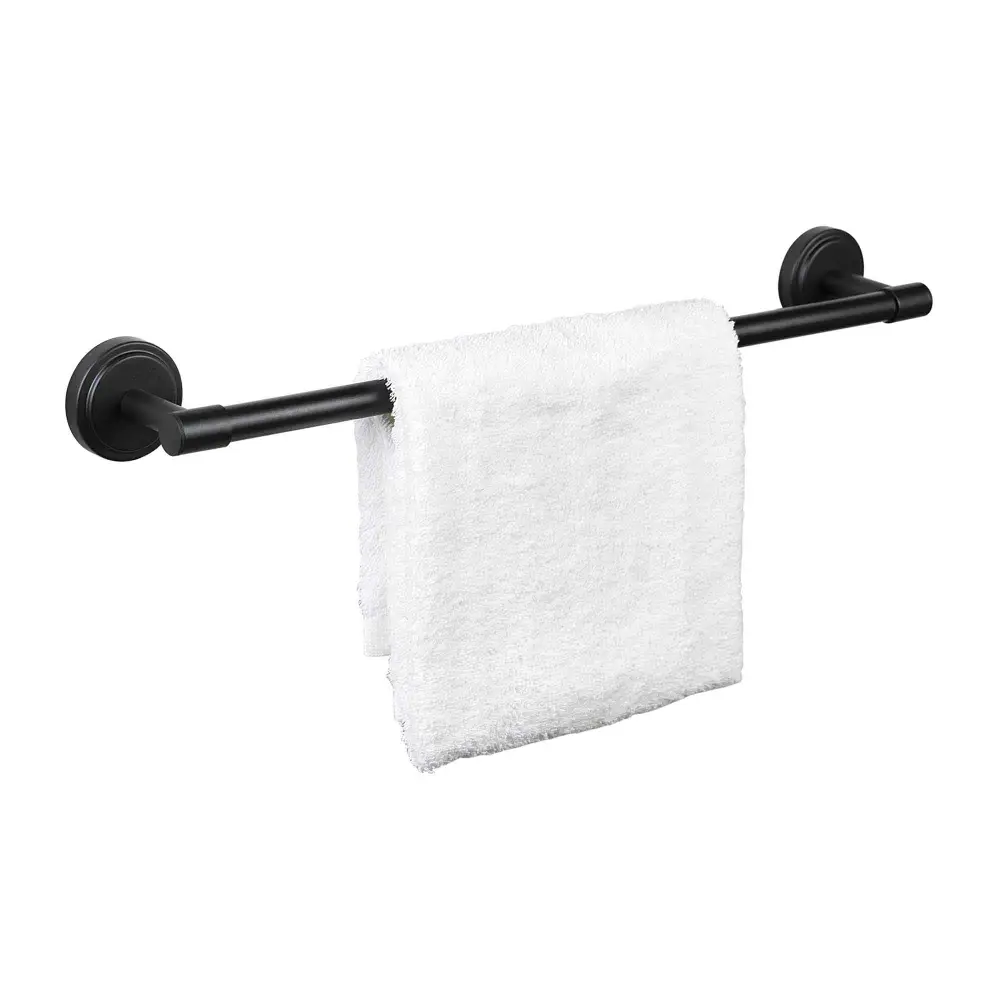 Wall-Mounted Matte Onyx Towel Holder, 24"