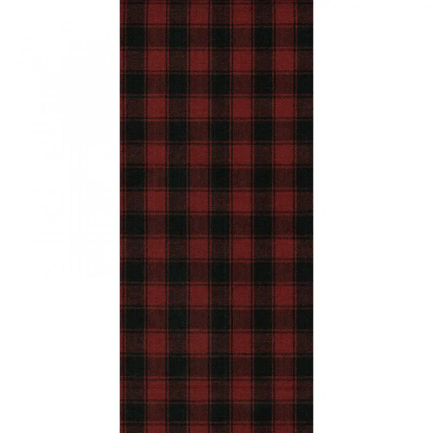 Dunroven House Check Tea Towel Cherry / Black DUH737-64