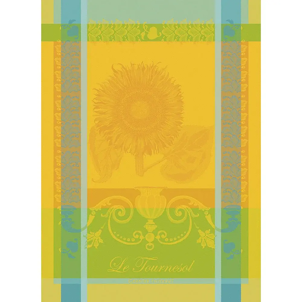 Luxury Hotel Quality Le Tournesol Soleil French Jacquard Kitchen Towel