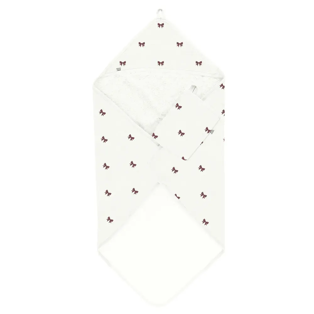Quick-Dry Microfiber Hooded Bath Towels-bow