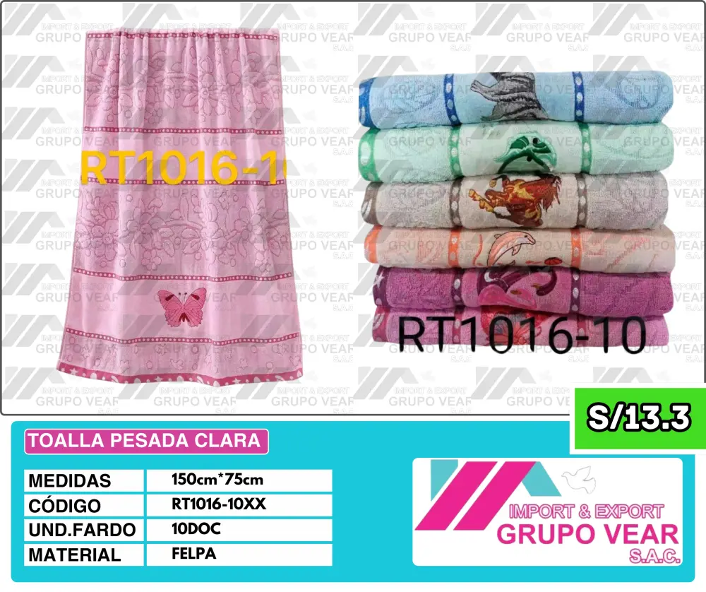 TOALLA PESADA CLARA (10 DOC) - Extra Absorbent