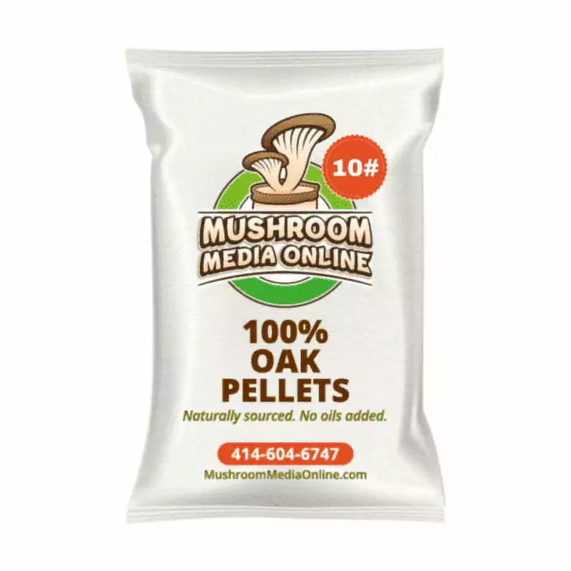BBQPelletsOnline 100% Oak All Natural Amish-Made BBQ Pellets 20 Pounds Smokers and Pizza Ovens