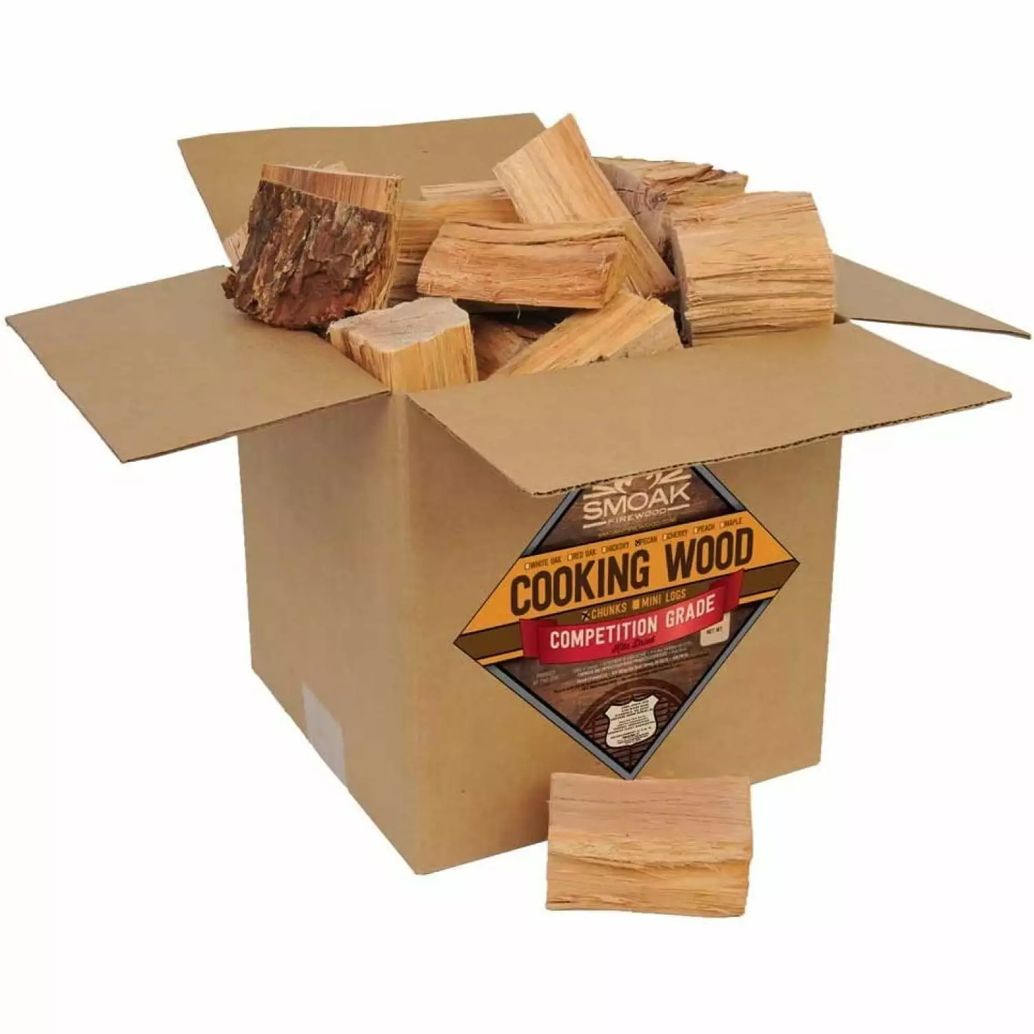 Jiarui's Cooking Wood Chunks Competition Grade USDA Certified Pecan 25-30lbs