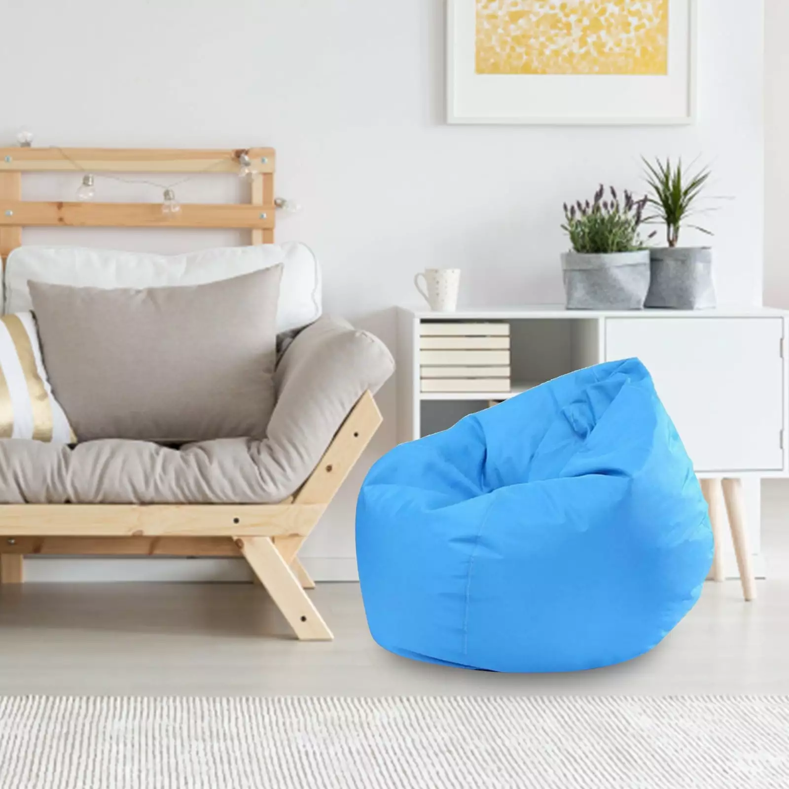 WinysinBags No Filler Storage Bag Chair Adults Kids Recliner Gaming Bag Home Living Room 27.6x31.5