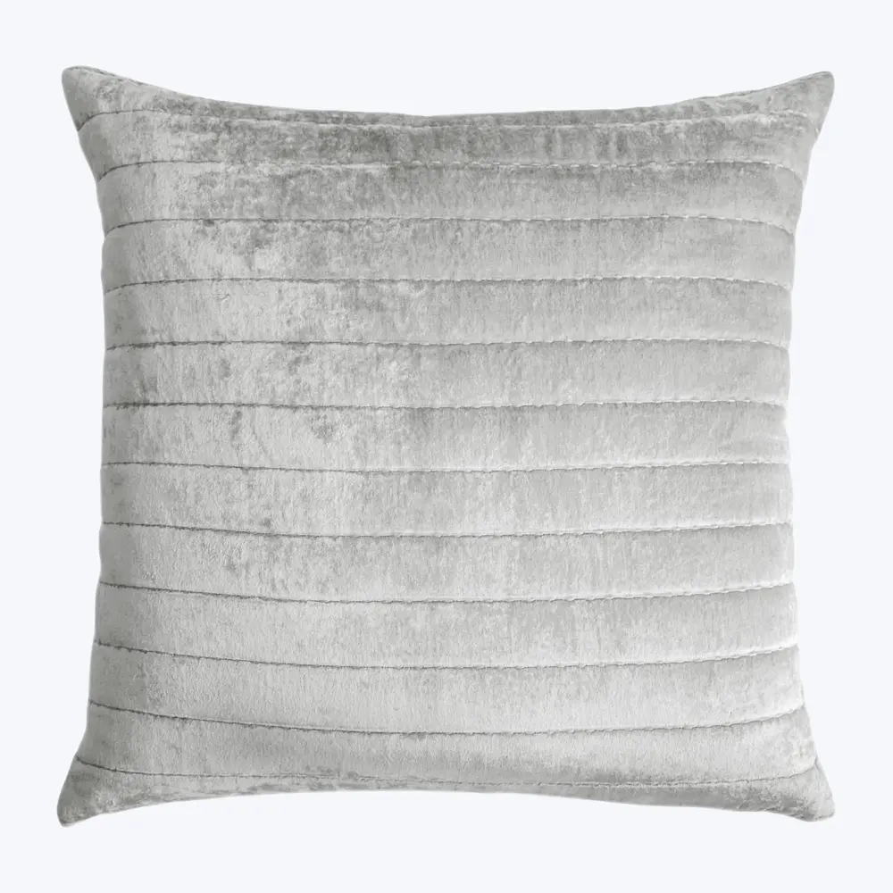 Channel Euro Sham Grey Mattress Protection