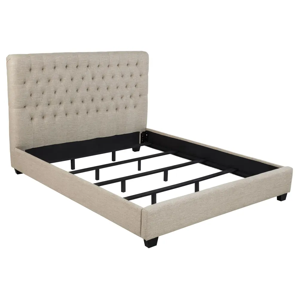 Diamond Modern Furniture COA Chloe California King Upholstered Platform Bed 300007KW