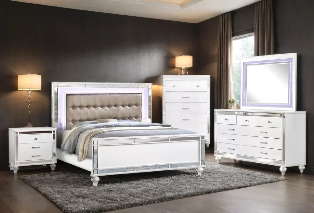 Blanca2 5pc Bedroom Place – Includes Mattress