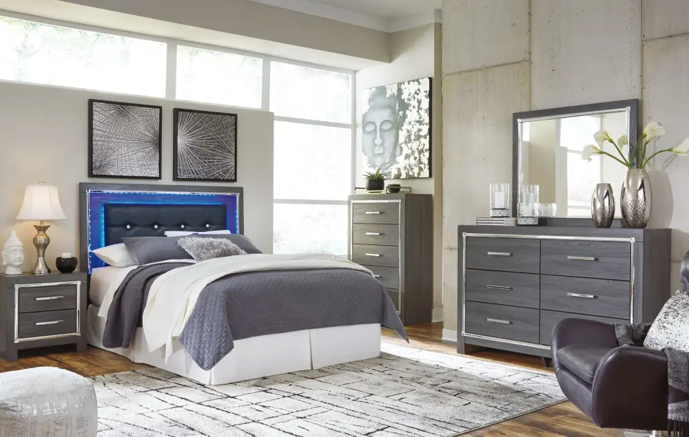 Lodanna - Upholstered Panel Bedroom Adjust