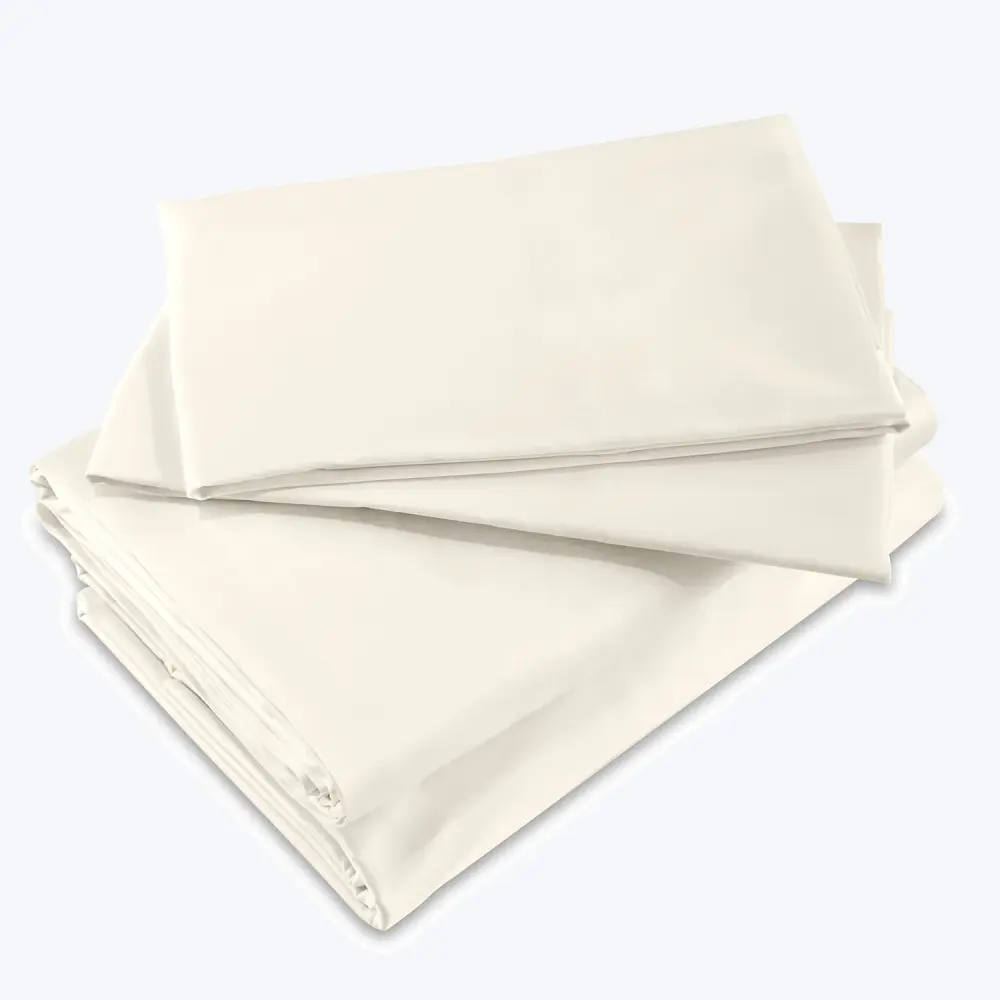 Sateen Weave Lineare Percale Sheets & Pillowcases, Ivory