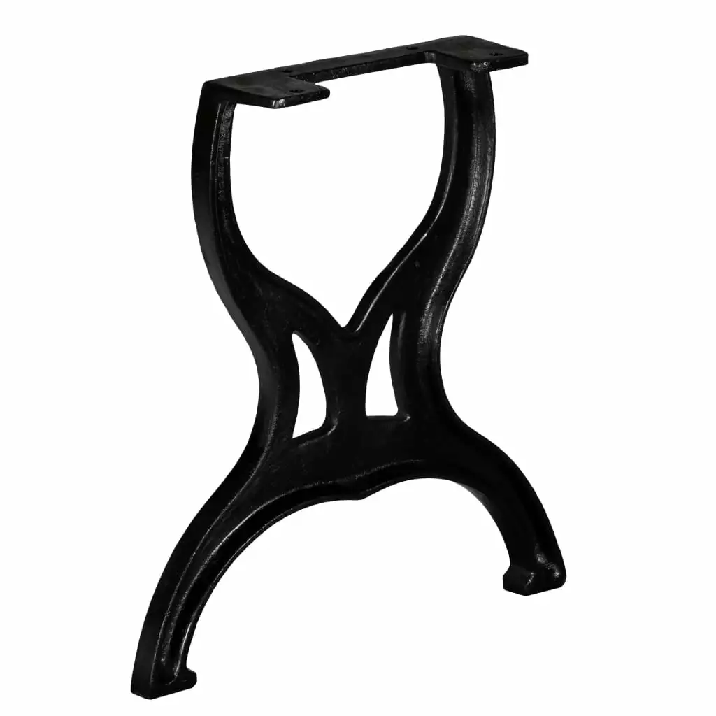 vidaXL Bench Legs 2 pcs X-Frame Cast Iron - DIY Bench Legs Custom Furniture Benches