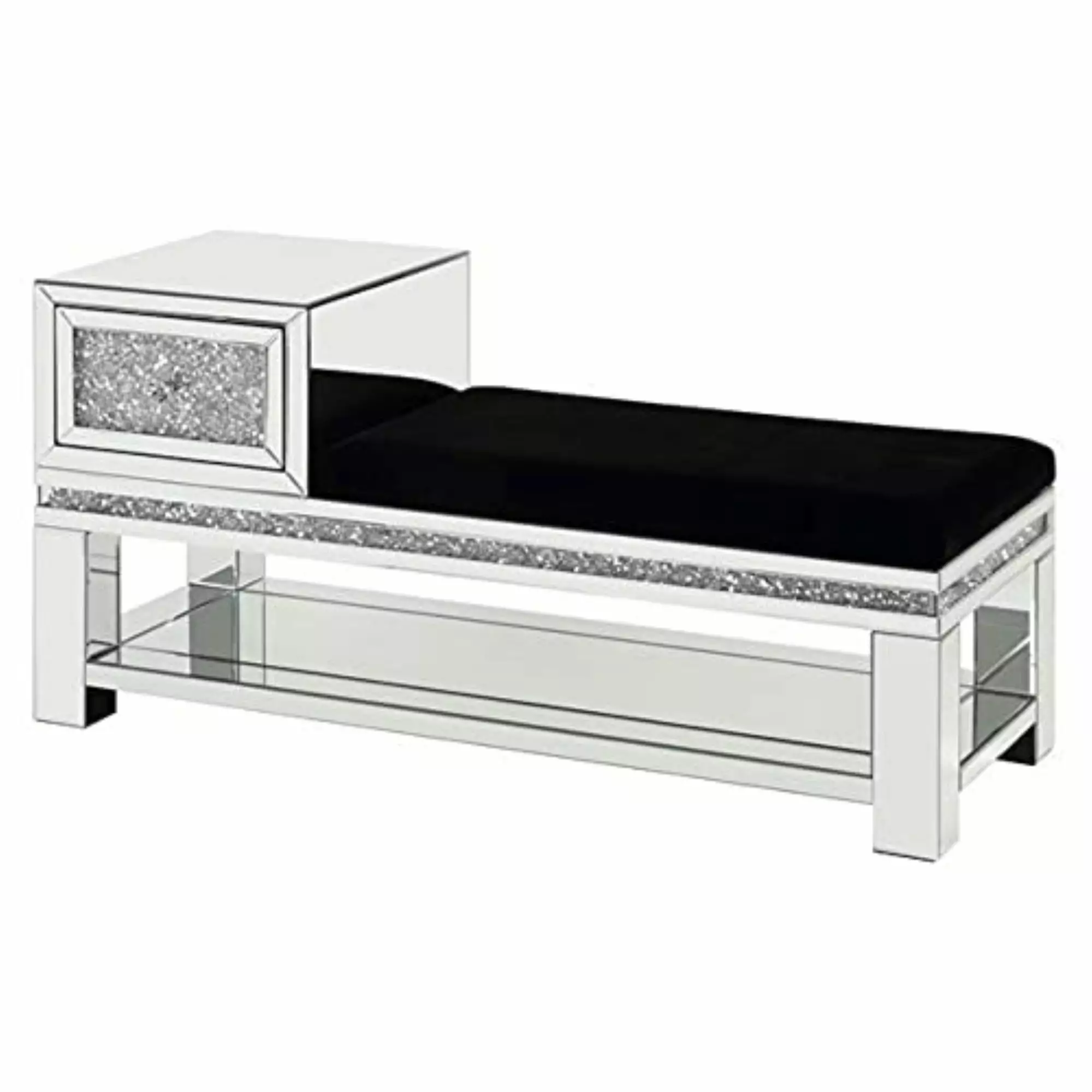 Acme Furniture Noralie Storage Bench Black Entryway Storage Solution Benches