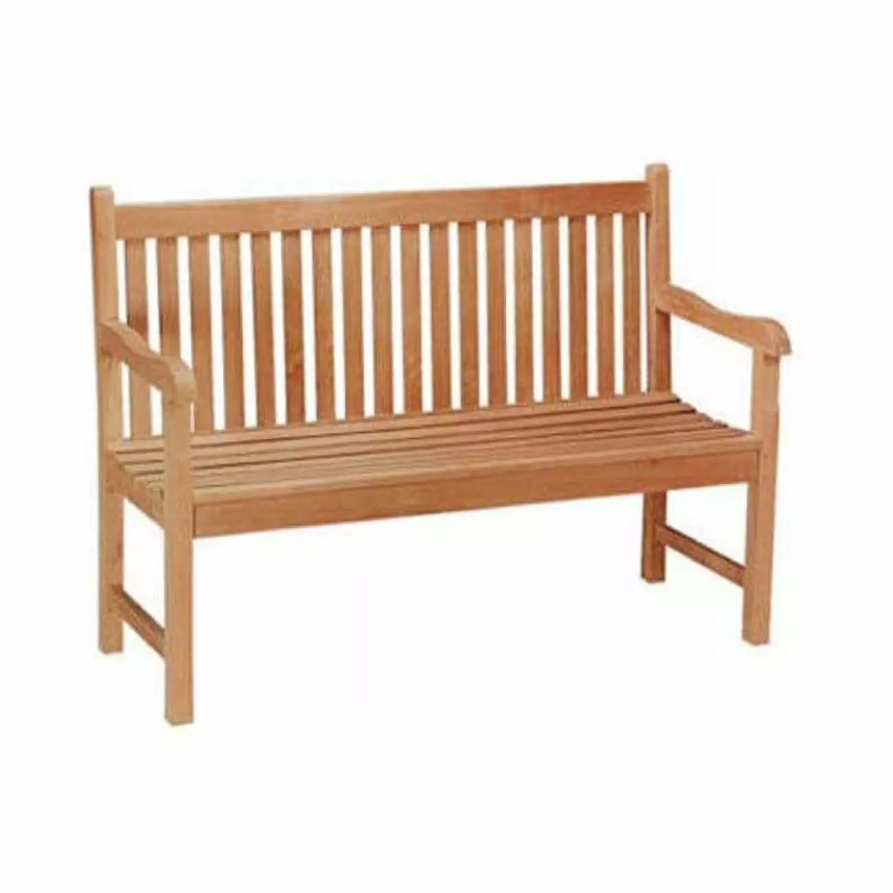 Anderson Teak BH-004S 4-Foot Straight Bench Outdoor Patio Benches