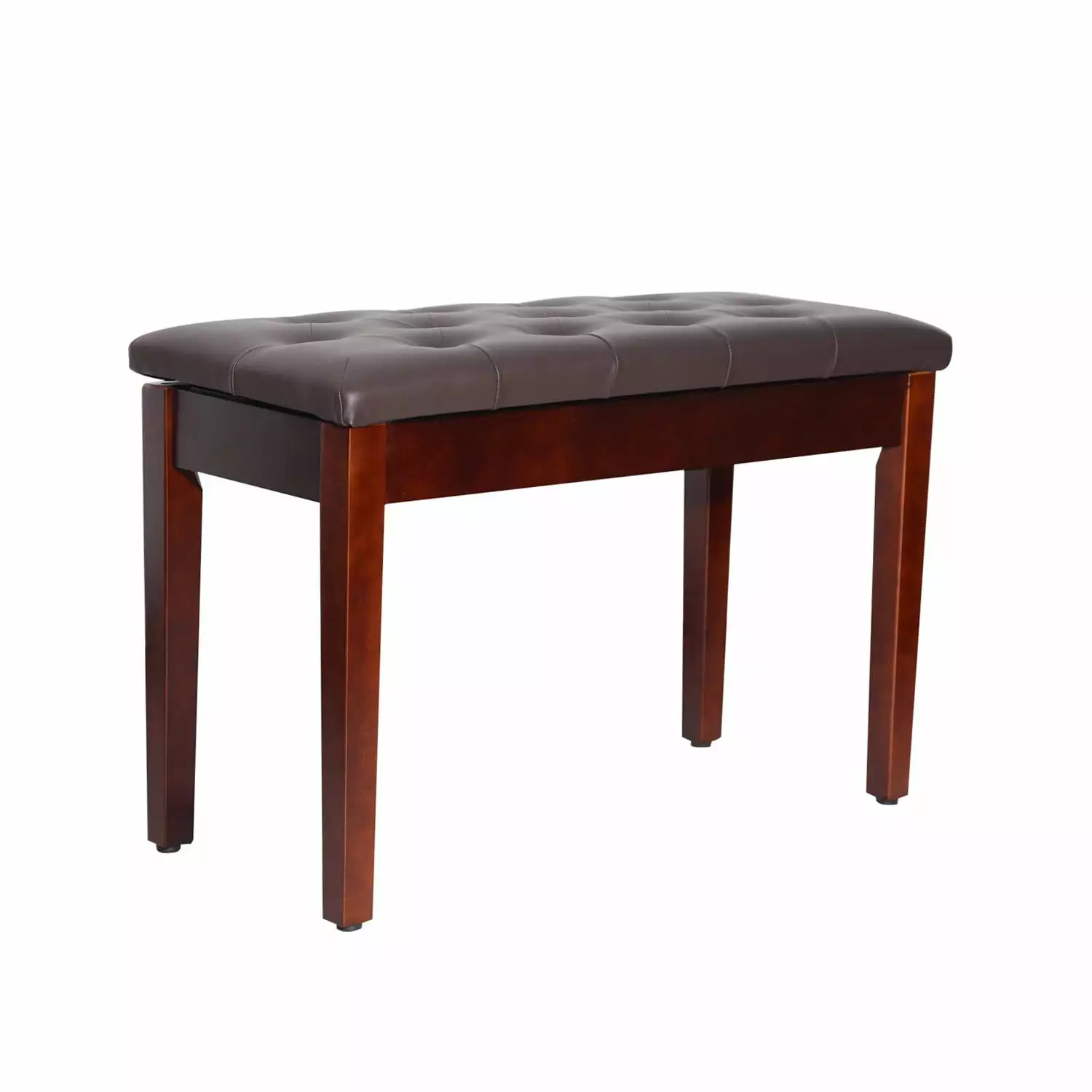 HomCom Birchwood Tufted Brown Bench Living Room or Bedroom Benches