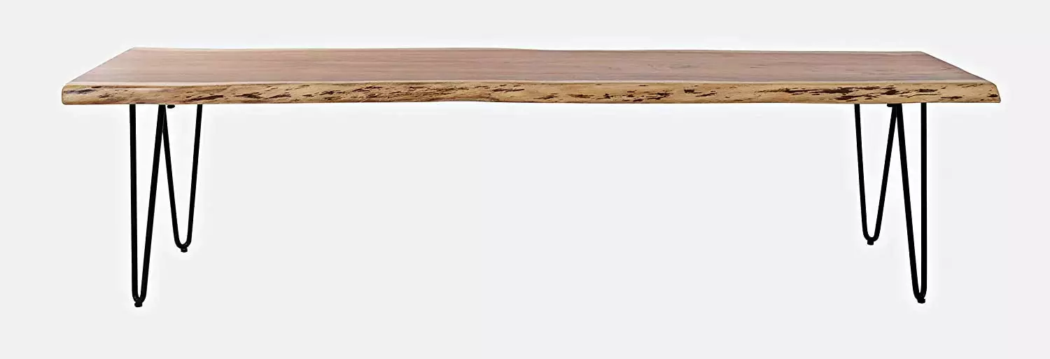 Jofran Nature's Edge 70 Inch Solid Acacia Bench Rustic Dining Room Bench Benches JOFRAN INC.