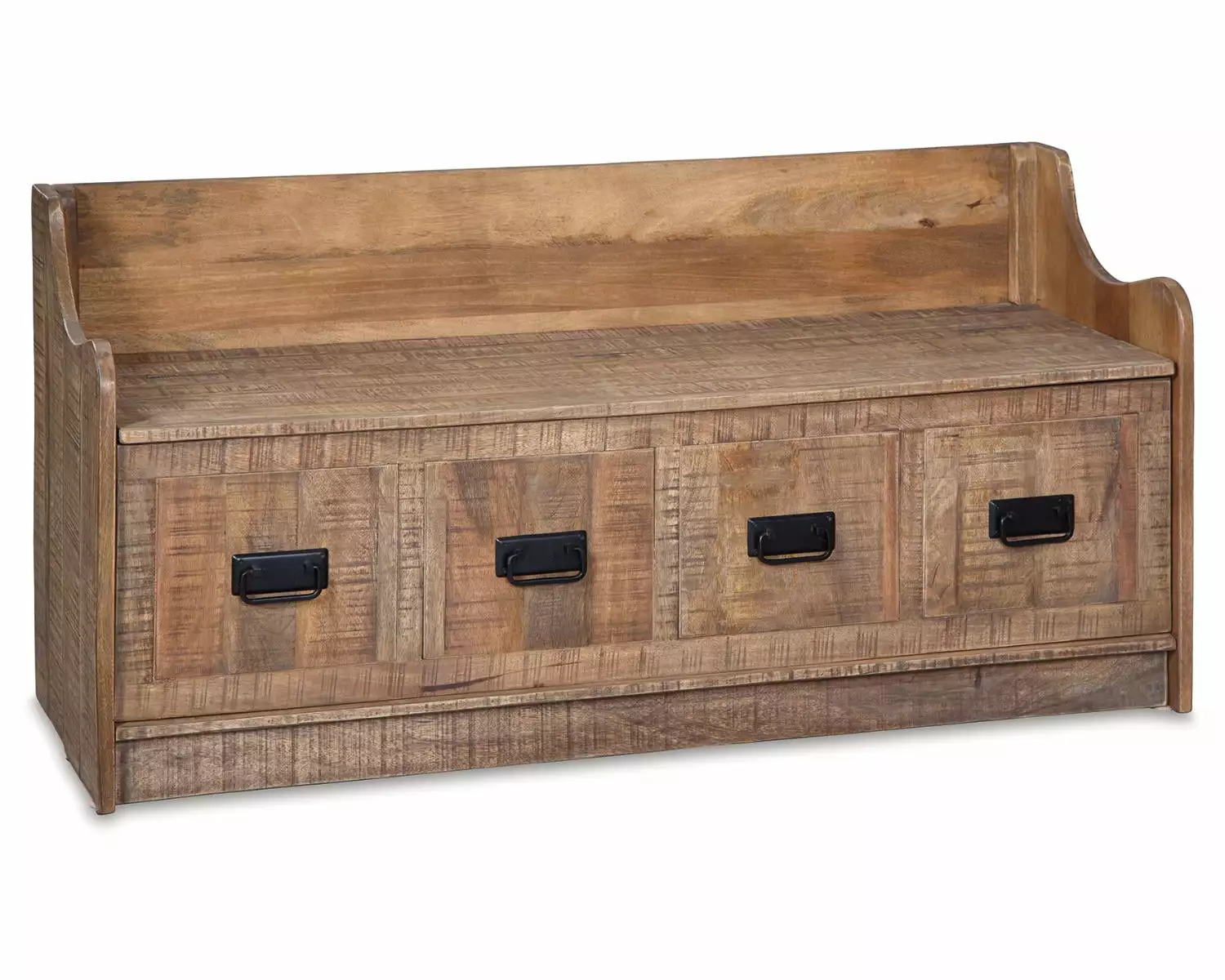 Signature Design Ashley Casual Garrettville Storage Bench Brown Benches