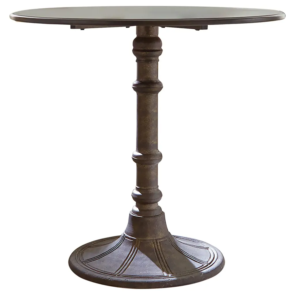 Oswego Round Bistro Dining Table Bronze - Small Space Cafe Table