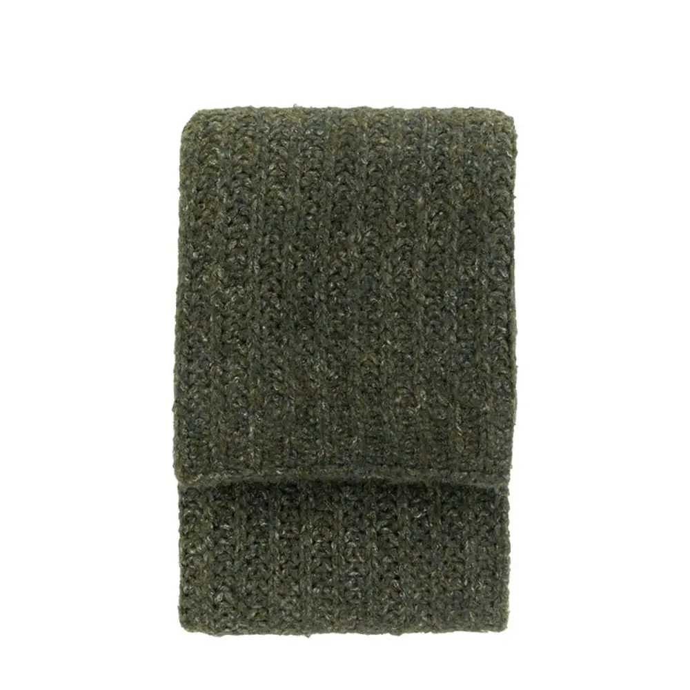 Melange Knit Throw - Khaki Mint 1-Year Warranty