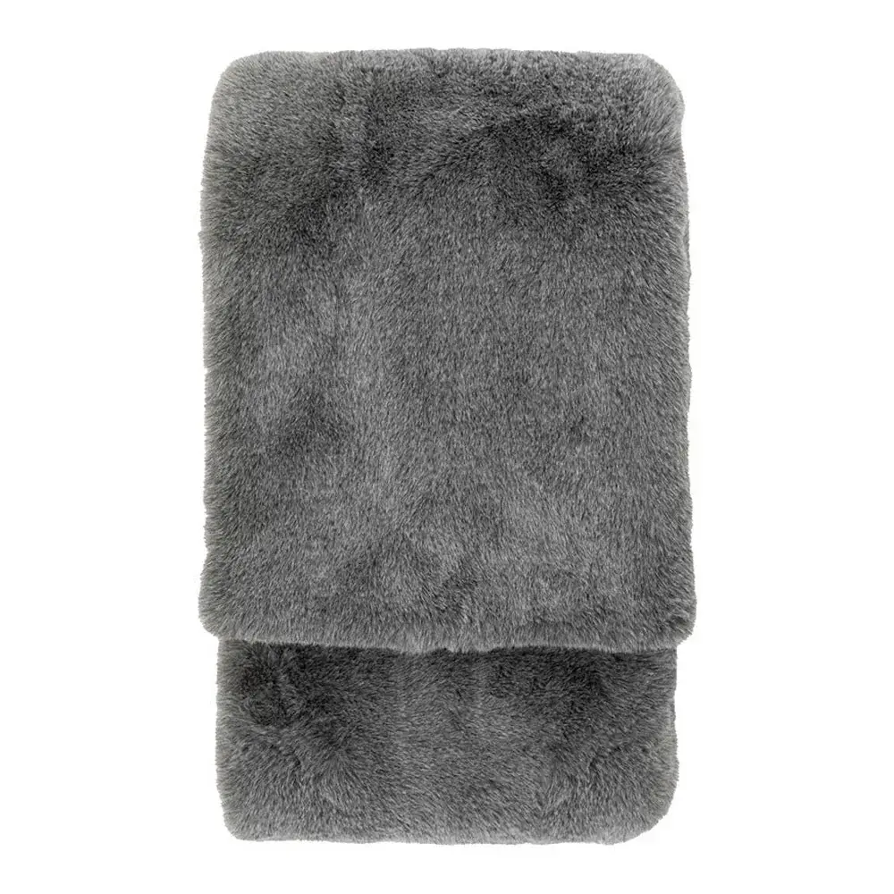 Roscose Faux Fur Throw 130x150cm - Smoke Grey