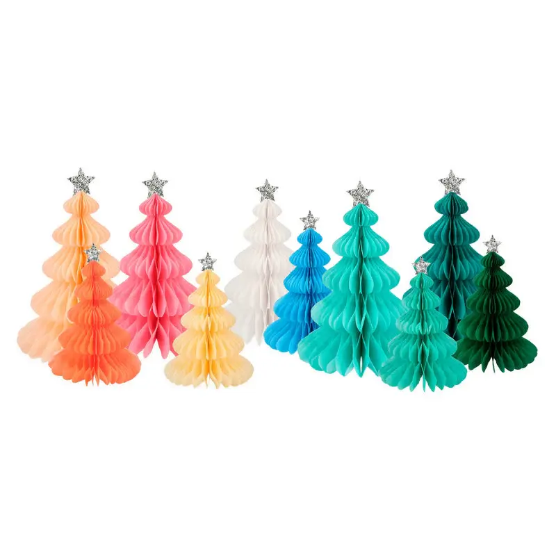 Rainbow Forest Honeycomb Decorations - Adjust 10