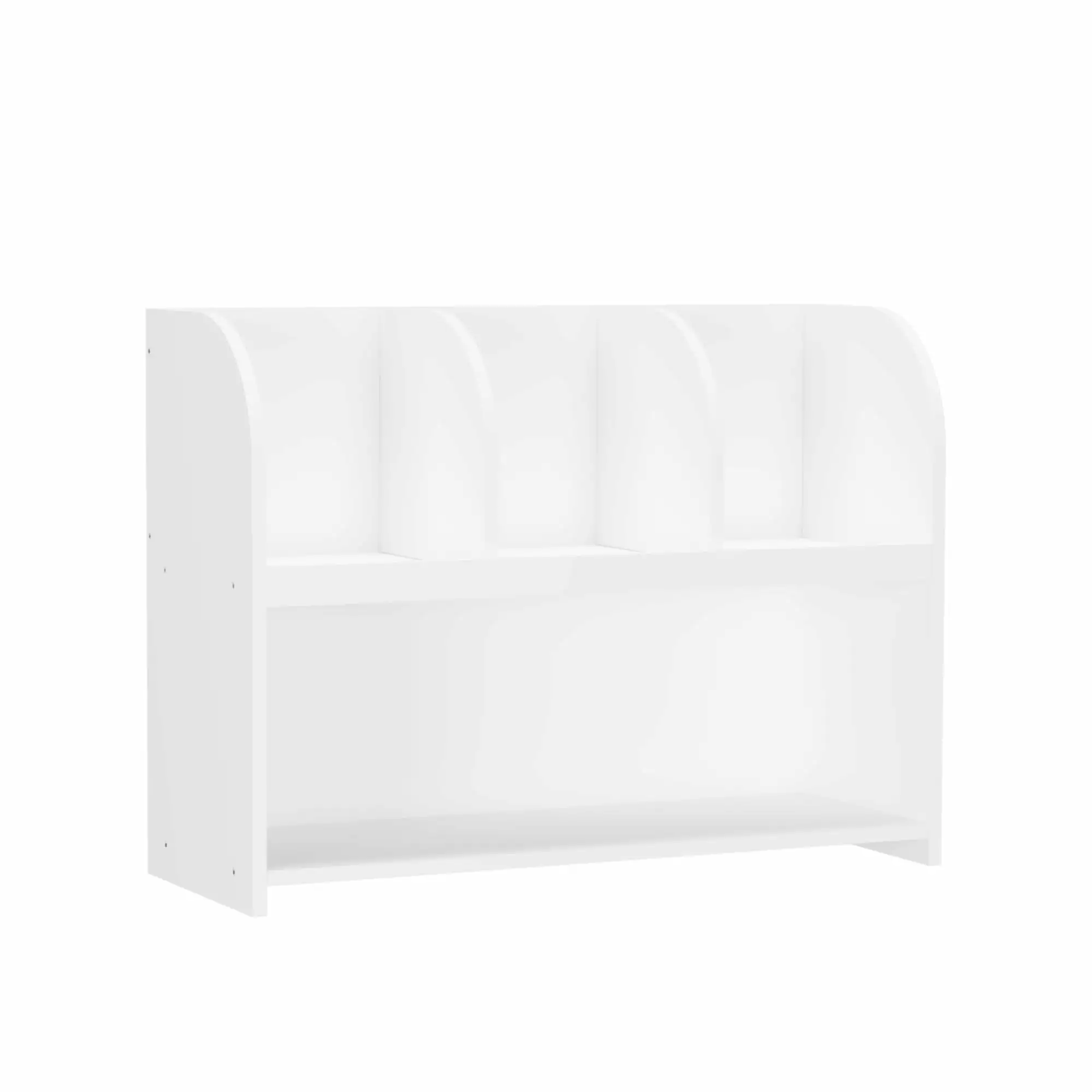Dcenta Kids Bookcase 4 Compartments Storage Book Shelf Toy Organizer Children's Room