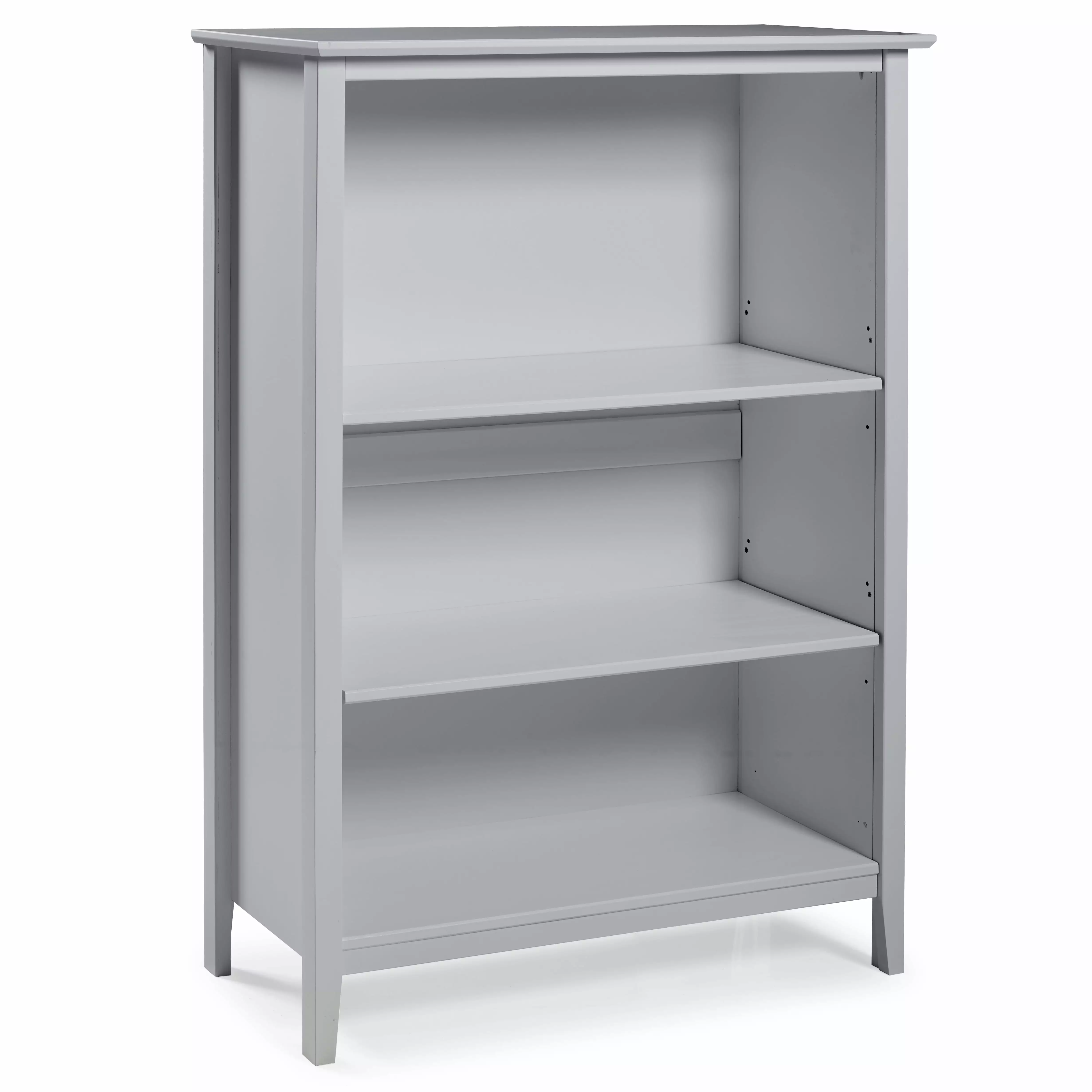 Alaterre Simplicity Kids Tall 3-Shelf Bookcase Dove Gray