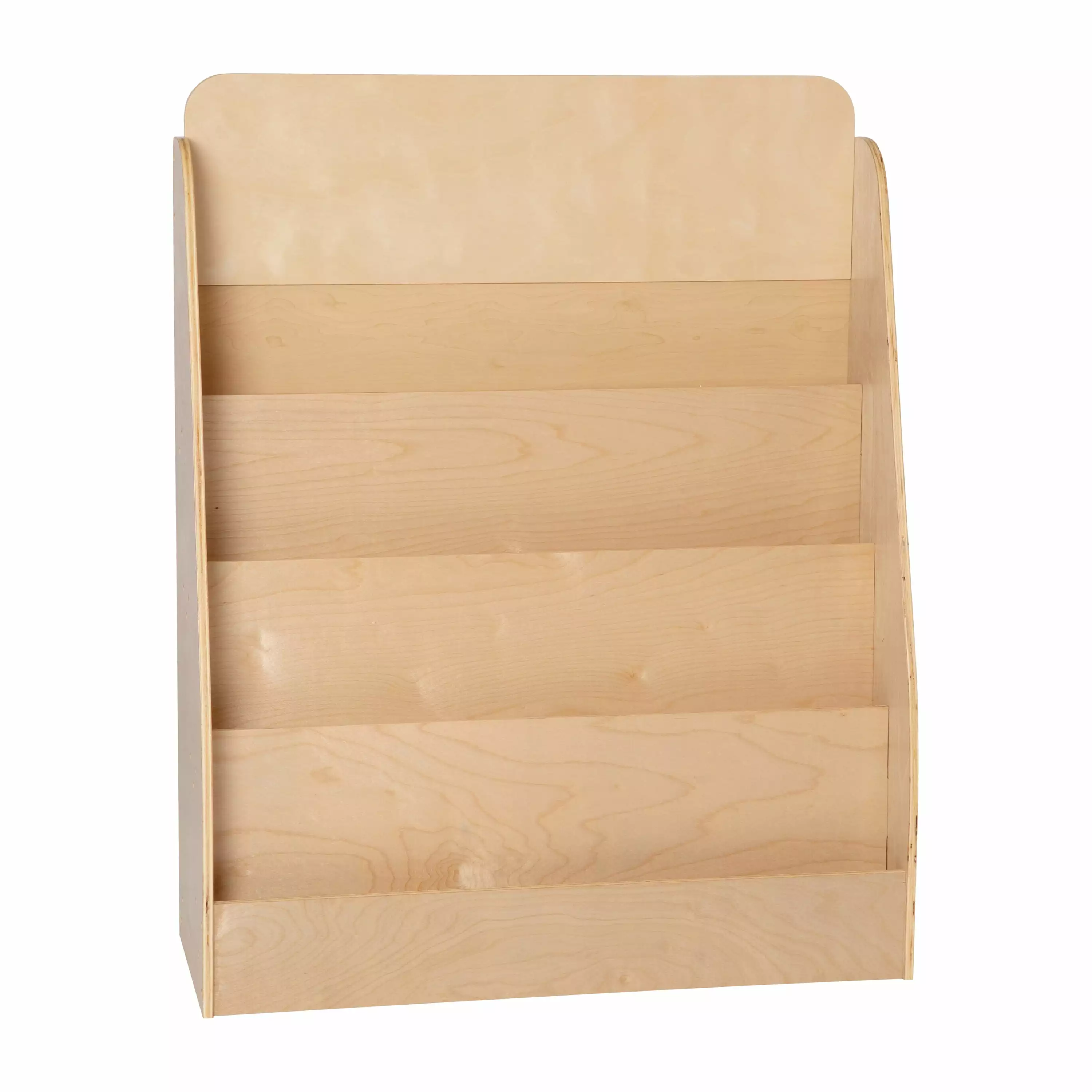 Flash Furniture Hercules Kids 4 Shelves Classic Wooden Classroom Storage Natural