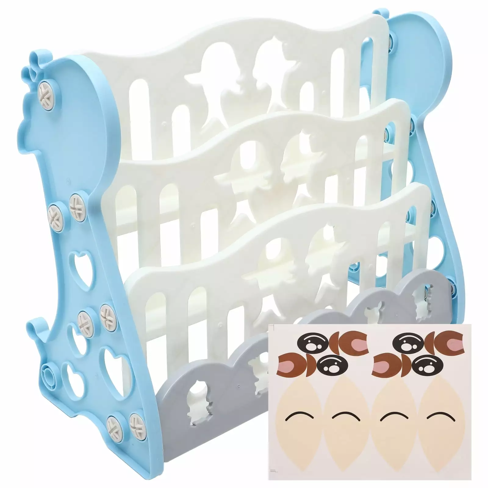 Hongheyi Small Kids Bookshelf Playroom Toddler Bookcase Bedroom Kindergarten Book Storage Rack