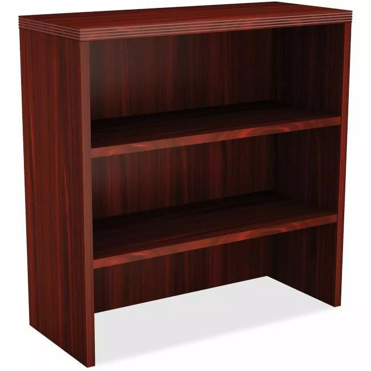 36.5x36x15 Mahogany Laminate Bookcase - Compact Home Office Shelf Newestedition