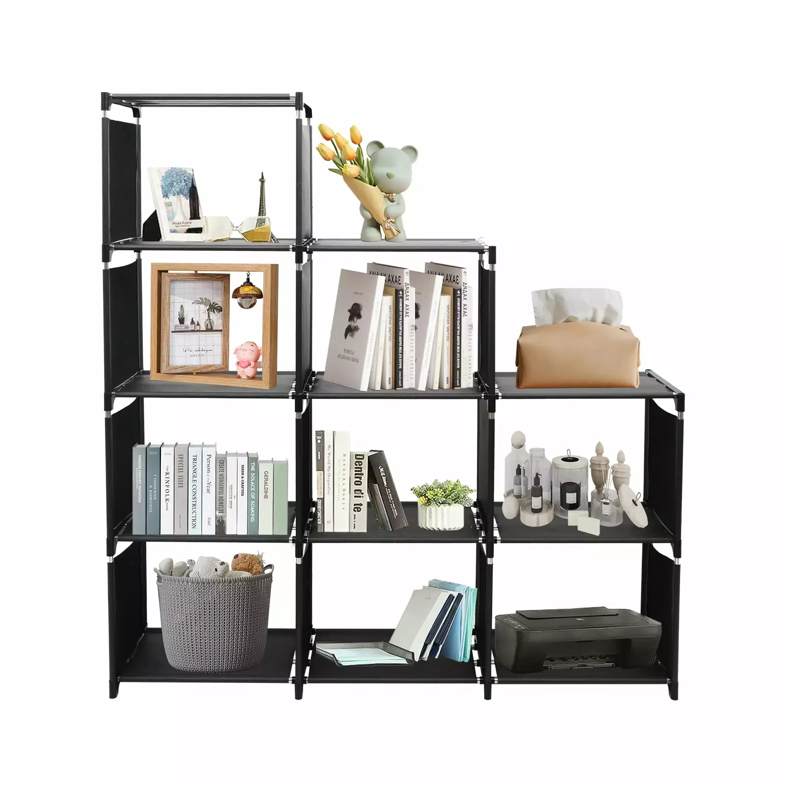 ALSO GO 9 Cube Storage Organizer Bookcase Bookshelf Bedroom Living Room DIY