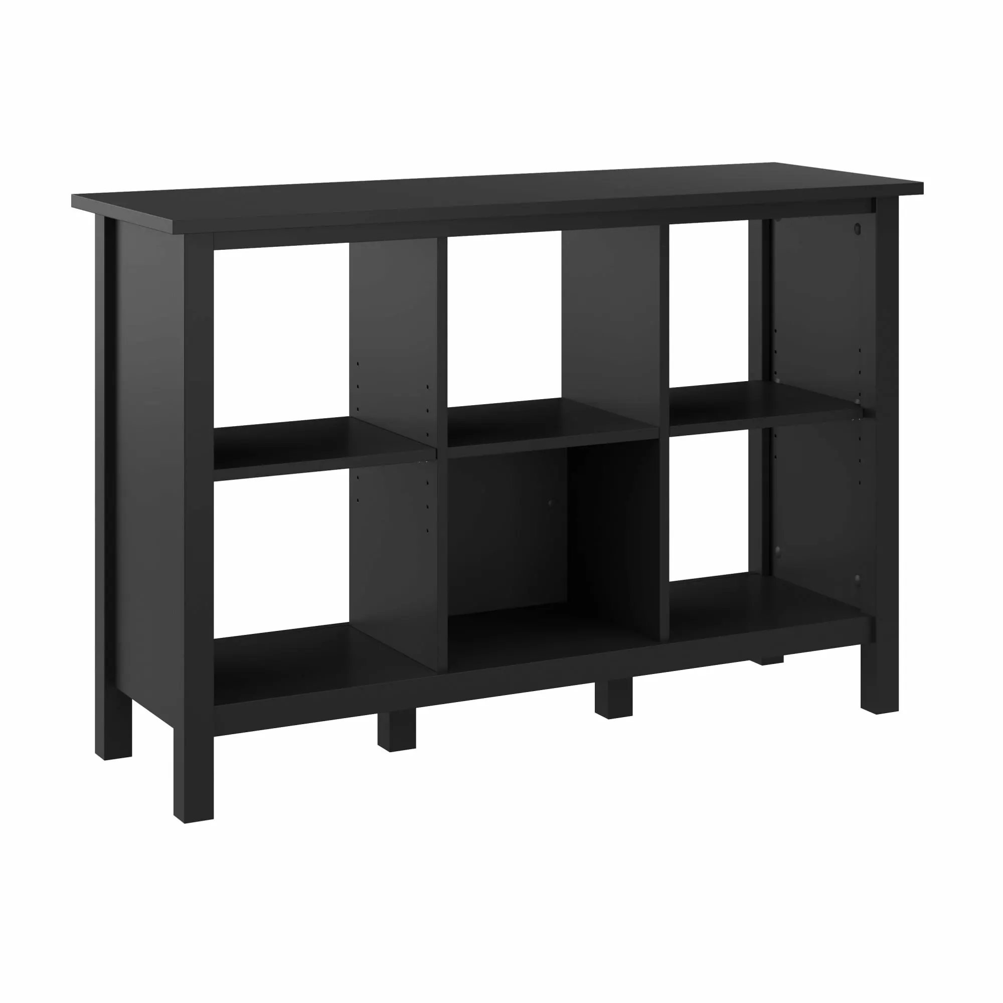 Bush Furniture Broadview 6 Cube Organizer Classic Black