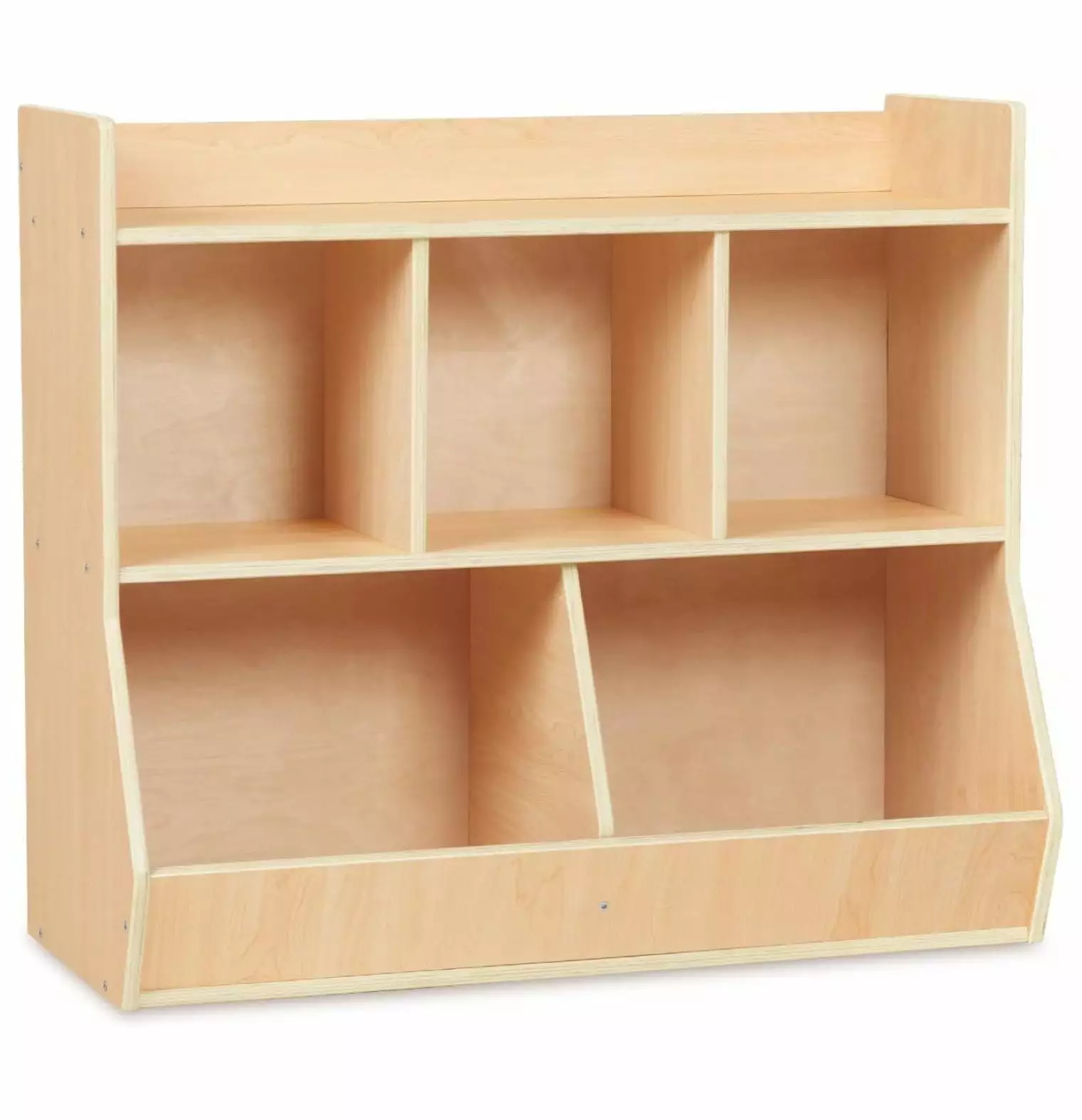 3-Tier Montessori Book Shelf Large Storage Capacity Kids Bedroom Nursery Playroom Hallway Ditangy