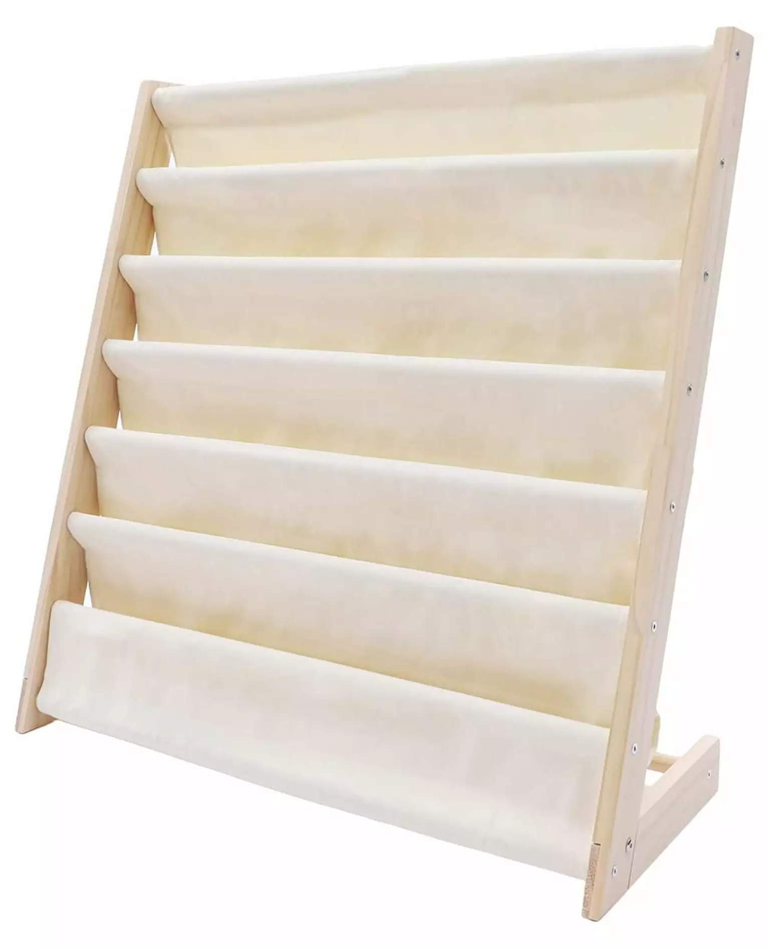 Kids Bookshelf 6 Sling Bookshelf Organizer Kids Bedroom Playroom Toy Storage 29.5 x 11.8 x 31.1inch Ditangy