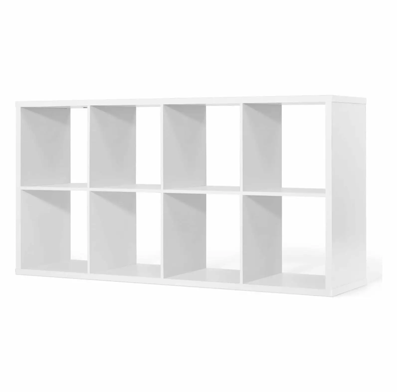Drevy Sturdy 13-Inch 8-Cube Storage Organizer Shelf Bookcase White