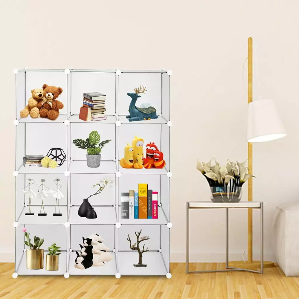 Kepooman 12 Cube Storage Organizer Book Shelf Unit Clothes and Home Organization