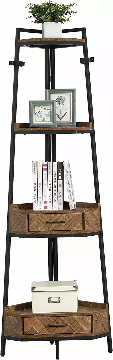 Rotating Bookshelf Solid Wood 4 Tier Kids Bookshelf 360 Display Floor Standing Bookcase LIUNU