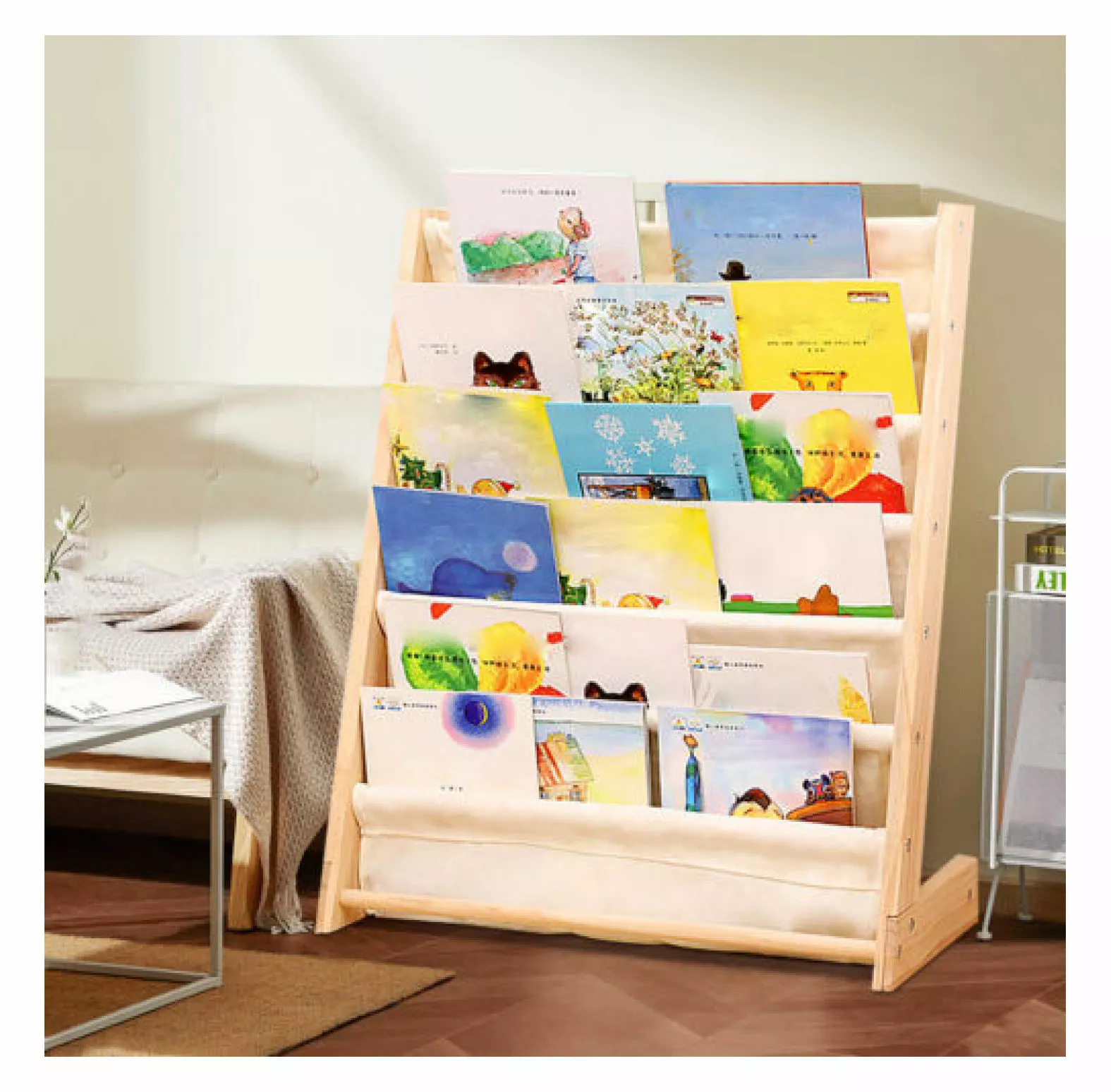 wangc123 Children Kids Book Shelf Organizer Bookcase Bookshelf Display Holder