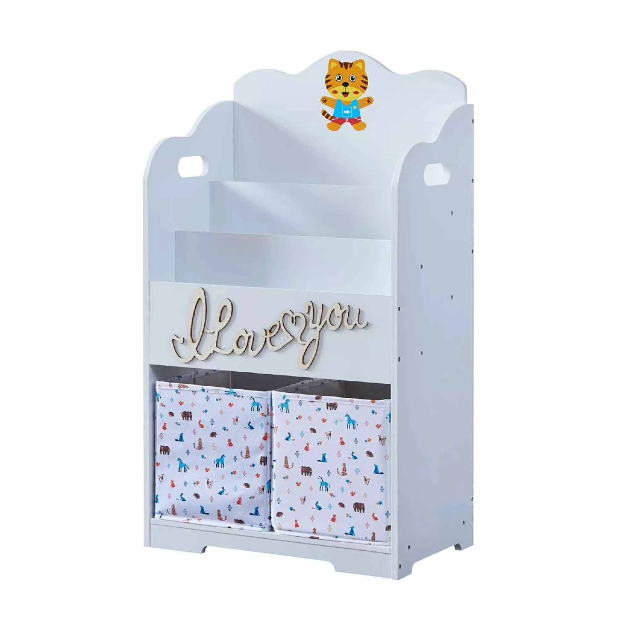 Newboti Furniture Kids Funnel Maison Kids Bookcase Toy Storage 19576 Playroom Bedroom Nursery